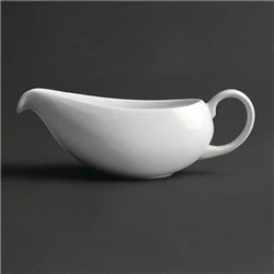Image of Royal Porcelain Classic White Gravy Boat 380ml (2 pack)