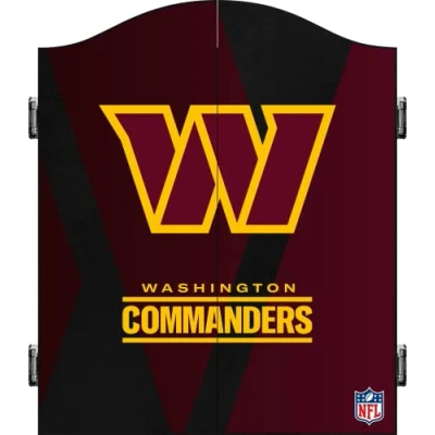 Image of Darts Corner Washington Commanders Dart Cabinet Officially Licensed NFL Professional American Football (CAB036)