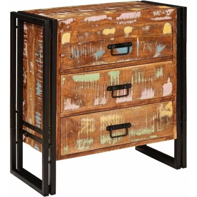 Image of vidaXL Sideboard Brown 66 x 33 70 cm Solid reclaimed wood