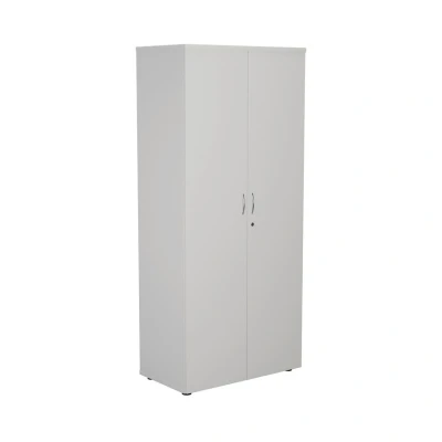 Image of First FF Wooden Storage Cupboard 1800mm White KF820987