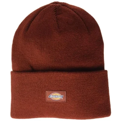 Image of Dickies Men&#039;s Cuffed Beanie Hat, Red, One Size