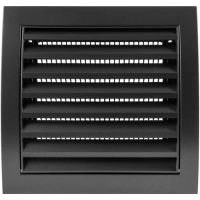 Image of Vent Systems 150 x mm / 6 Inch Anthracite Square Louvered Air Supply Cover Dryer, Conditioner Cover, HVAC Exhaust Ventilation Grille for Bathroom, Home, Kitchen