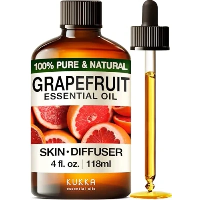 Image of Kukka Grapefruit Essential Oil for Skin 118ml 100% Natural Aromatherapy Diffuser &amp; Hair Soap Making Scent DIY