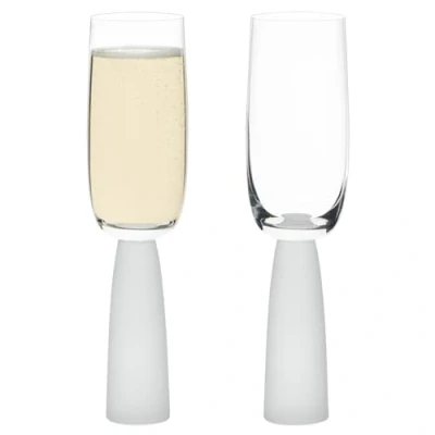 Image of Anton Studios Oslo Set of 2 Champagne Flutes Frost