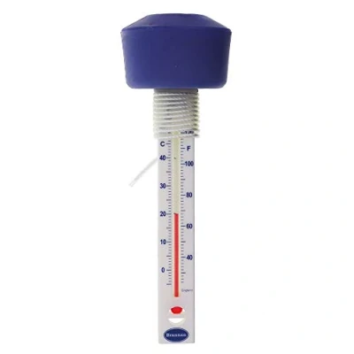 Image of Floating Water Thermometer With Blue Float to Easily Read Temperature Great as a Swimming Pool or Ice Bath Thermometer, Spa, Hot Tub Accessories Wild