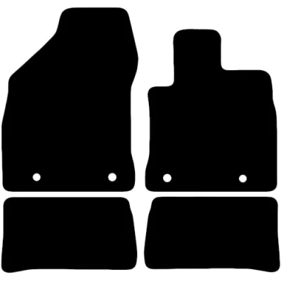 Image of Carsio Carpet Car Mats For Lexus CT200h 2014+ Onwards Tailored Fit Floor Mat Set Complete Accessory Black Custom Fitted All Weather, Anti Slip Backing &amp; Trim