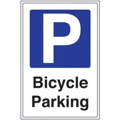 Image of Bicycle Parking Sign Self Adhesive Vinyl 300x400mm