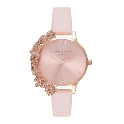 Image of Olivia Burton Analogue Quartz Watch for Women with Blush Leather Strap OB16CB11