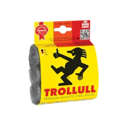 Image of Trollull Steel Wool Pads, Assorted Grades (Pack 3)