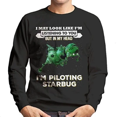 Image of Cloud City 7 I May Look Like Starbug Red Dwarf Men&#039;s Sweatshirt