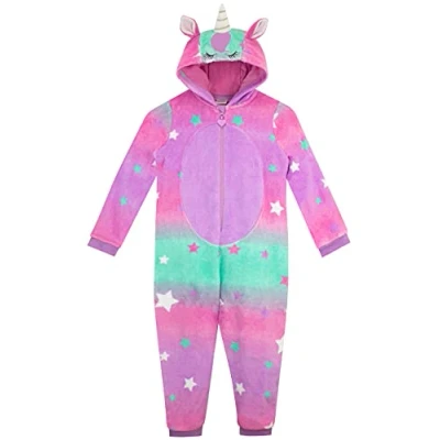 Image of Harry Bear Girls Onesie Unicorn With 3D Ears Onesies For Multicoloured 6 7 Years