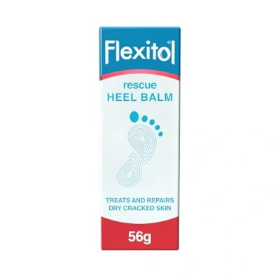 Image of Flexitol Rescue Heel Balm Foot Cream for Visible Results in 1 Day Cracked Heels and Very Dry Feet 25 Percent Urea Intense Hydration Clinically Proven Suitable Diabetics. 56g