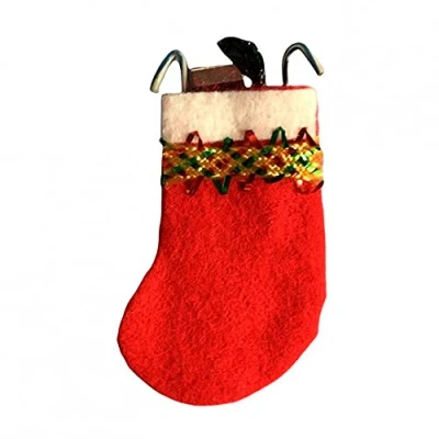 Image of Melody Jane Dolls House Large Red Stocking Miniature Christmas Decoration Accessory 1:12