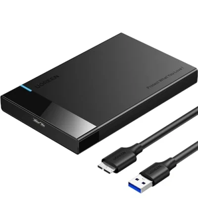 Image of UGREEN 2.5 Inch Hard Drive Enclosure, 5Gbps SSD External USB 3.0 SATA HDD Caddy, Reader UASP Supported, Caddy Compatible with EVO 870 WD Crucial