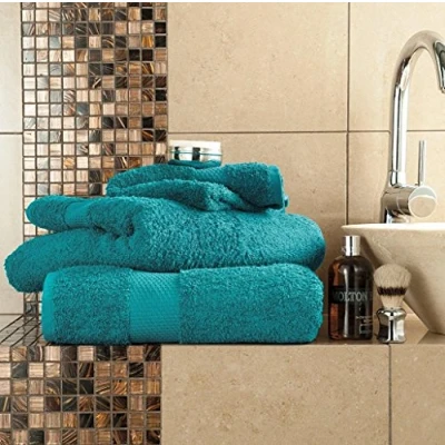 Image of Gaveno Cavailia Egyptian Cotton Thick Absorbent 700 GSM Miami Hand Towel [ Pack of 4 Teal