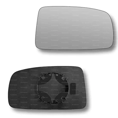 Image of Less4spares Replacement Wing Mirror Glass Right Compatible with Fiat PANDA 2003 2009 CLIP ON Driver Off side Convex