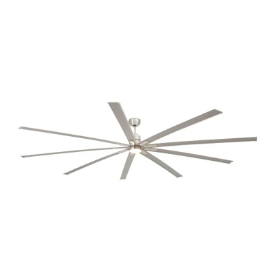 Image of Manhattan Nickel Mat Ceiling Fan 9 Blades