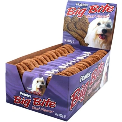Image of 1 x Pointer Big Bite Biscuit Beef Flavoured Dog Treat