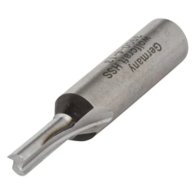 Image of wolfcraft HSS Straight bit I 3900000 Router Made from high Speed Steel for milling Hardwood, softwood and Plastic.