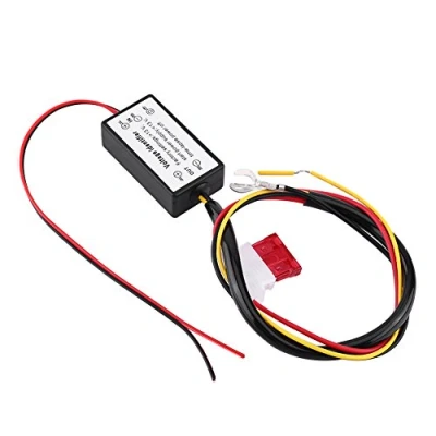 Image of Qiilu Daytime Running Light Controller, LED Tagfahrlicht Relays Dimmer ON/OFF, Fits All Cars, Waterproof, Simple Installation, Automatic Operation