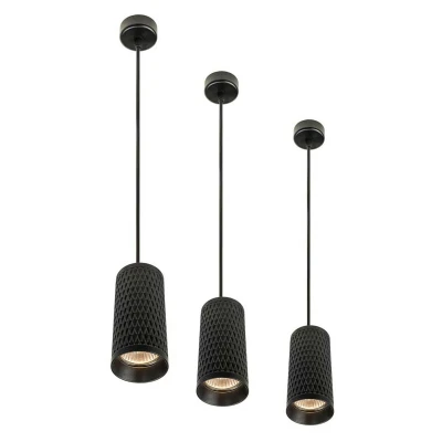 Image of Laki Ceiling Pendant Light 1x GU10 Black