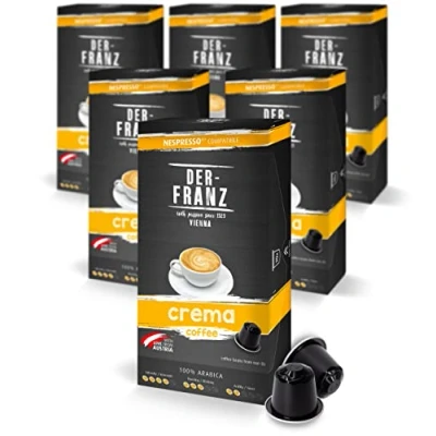 Image of Nespresso Compatible Coffee Capsules, 6 x 10 Crema