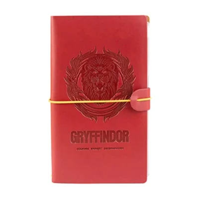 Image of Grupo Erik Harry Potter Gryffindor Travel Journal PU Leather Notebook Diary Gifts Merchandise