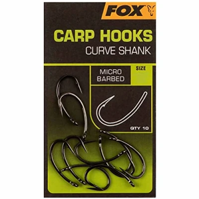 Image of Fox Carp hooks Curve Shank #6