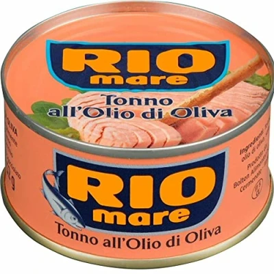 Image of Rio Mare: Tuna Fish Cans in Olive Oil, Yellowfin Quality * 2.82 Ounce (80gr) Packages (Pack of 12) [ Italian Import ]