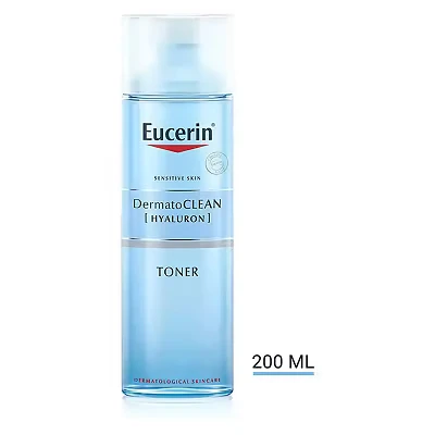 Image of Eucerin DermatoCLEAN Face Cleansing Toner with Hyaluronic Acid, 200ml