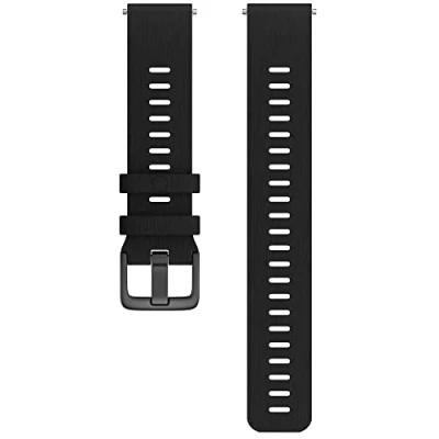 Image of Polar wristband 20mm silicon black S L (Pacer series)