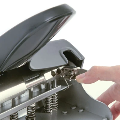Image of Rapesco Adjustable Heavy Duty Punch Black PF95G2B2