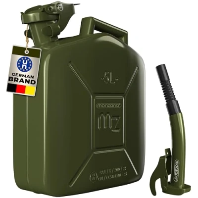 Image of Monzana Petrol Can 5 L UN Approved Metal Diesel Fuel Container