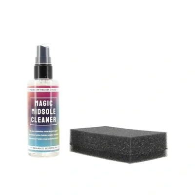 Image of Bama Magic Cleaner Kit for Shoe Cleaning, Soles, Biodegradable Sneaker Cleaner, 100 ml + Sponge