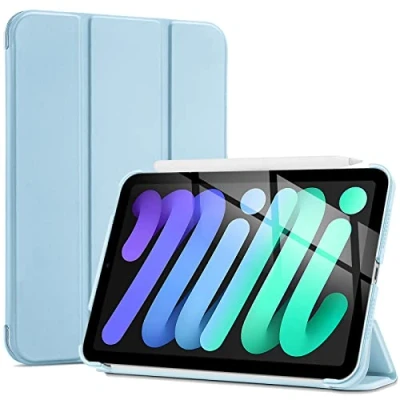 Image of ProCase Smart Case for iPad Mini 7 A17 Pro 2024/iPad 6 2021 8.3 Inch 7th/6th Gen Case, Hard Back Cover 8.3&quot; 7th A2995/A2996/A2993/6th A2567 A2568 A2569 Skyblue