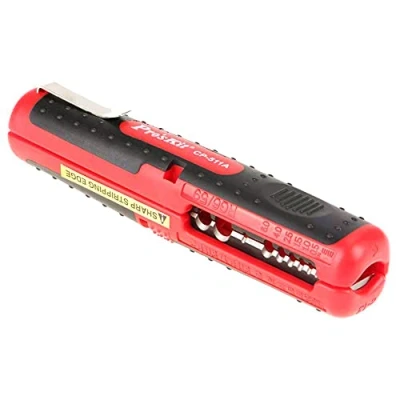 Image of Red Cable Stripping Multi Tool, Stripper, Wire Tool Multifunctional Electrician Dismantling Cutter Stripper Hand