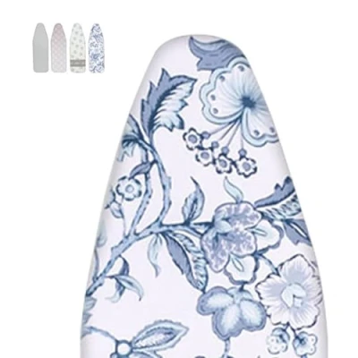 Image of Small Ironing Board Cover Padded Scorch Resistant Iron Elasticated Replacement covers for Travel Home