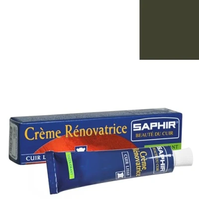 Image of Saphir Rejuvenating Cream Polish Tube Khaki 25 ml