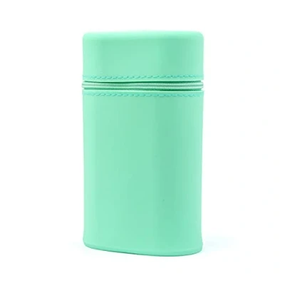 Image of Jumble and Co Whippy Expandable Silicone Pencil Case Sour Grape Teal