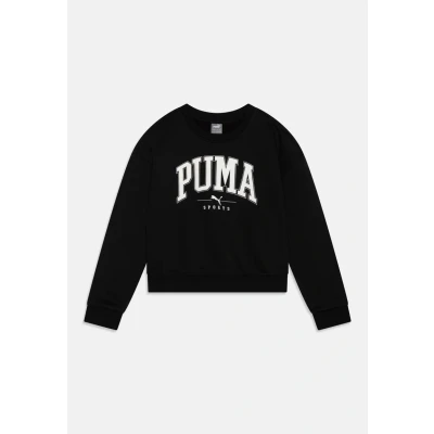 Image of Puma Squad CREW Unisex Sweatshirt for kids, Size: 7 8y, Black
