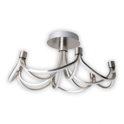 Image of Näve Festos LED ceiling light, matt nickel, dimmable
