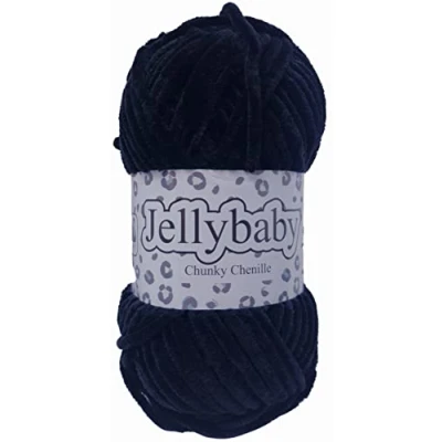 Image of Cygnet Jellybaby Chunky Chenille Knitting Yarn (Black 005)