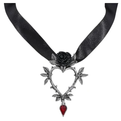 Image of Alchemy Gothic Guirlande d&#039;Amour Women Choker Standard, Pewter,