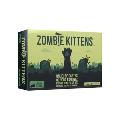 Image of Zombie Kittens Atmosphere Game For 2 to 5 Players 7 Years and Up in French