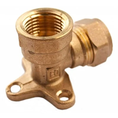 Image of Oracstar Compression Wall Plate Elbow 15mm x 1/2&quot; FI