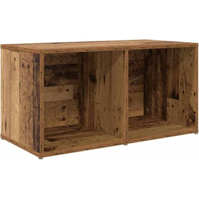 Image of vidaXL TV Cabinet with Storage Old Wood Engineered