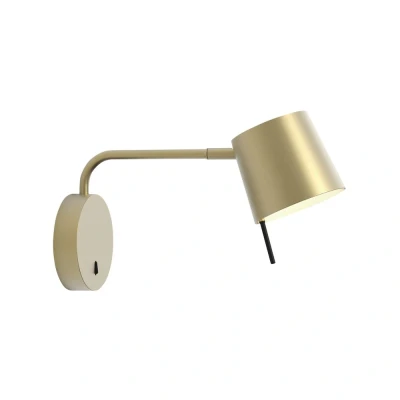 Image of Miura Swing Arm Matt Gold Wall Light Astro