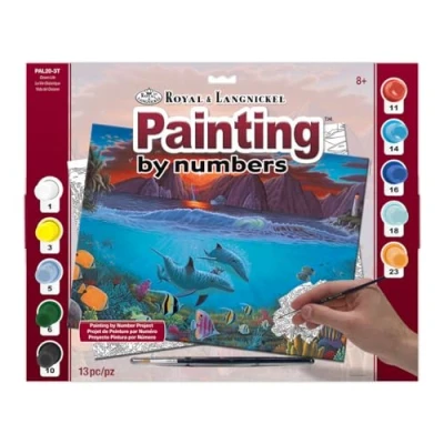 Image of Royal &amp; Langnickel PAL20 Ocean Life Painting by Numbers Kit