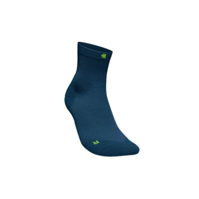 Image of Bauerfeind Ultralight Compression Socks Mid Cut Size 38 40, Blue Breathable Support for Running