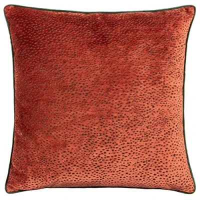 Image of Paoletti Estelle Polyester Filled Cushion, Black/Gold, Square